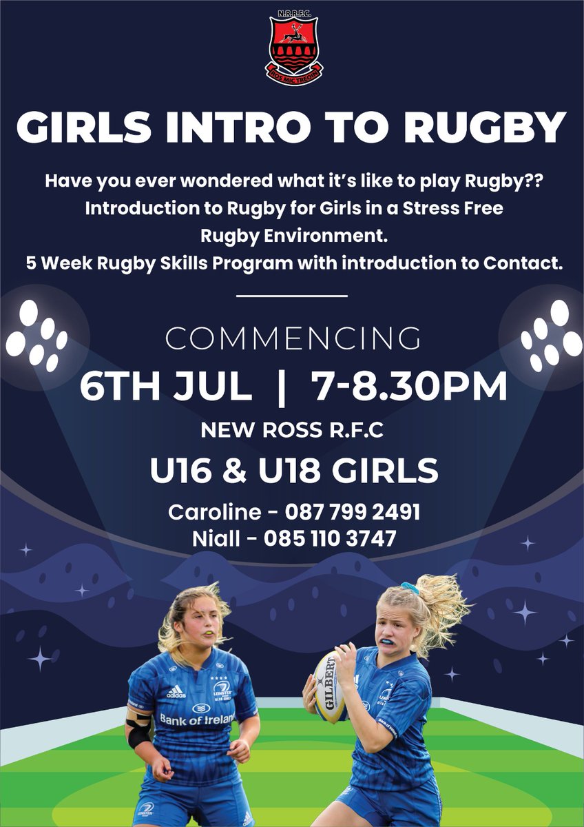 NewRossCCRO's tweet photo. Ever wanted to try rugby?

Or are you considering a return?

Well our rugby program is the ideal way to see if rugby is for you 😊 https://t.co/iCRkBbp22A