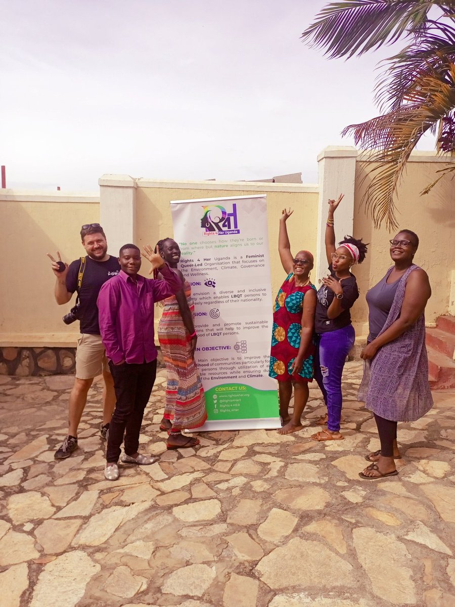 Rights4Her1's tweet photo. We achieve through sharing, learning &amp; unlearning. 

Last week @neil9709 under @GENERATEclimate project paid us a courtesy visit to learn more about R4H- Uganda's work under the Queer Green program. The meeting was fruitful with our cup of knowledge receiving from amazing souls. https://t.co/RkX967rpYK