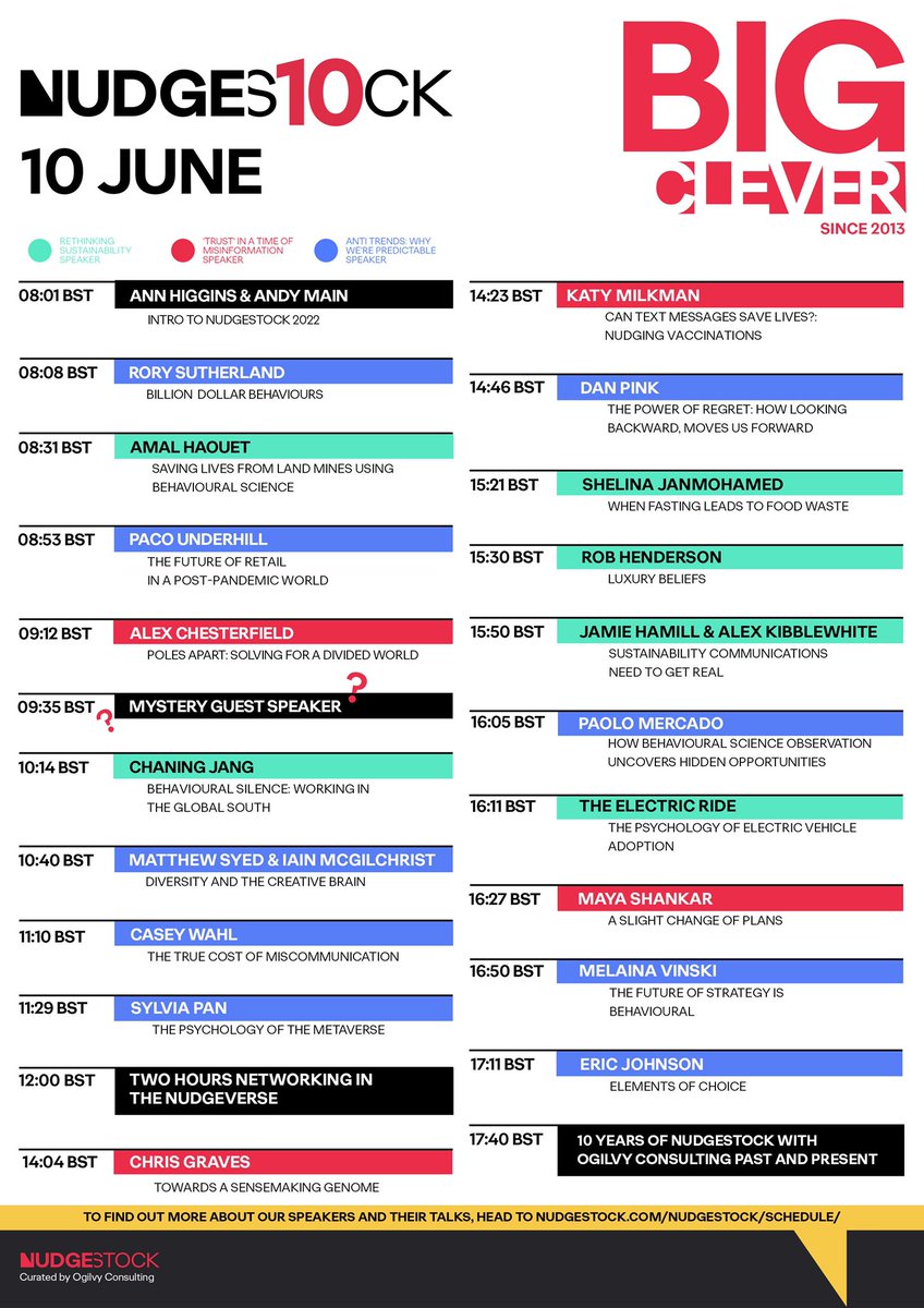Incredible line up for <a href="/Nudgestock/">Nudgestock</a> this year! Looking forward to it 🍿 

Well done <a href="/s_tatam/">Sam Tatam</a> <a href="/rorysutherland/">Rory Sutherland</a> <a href="/danbenyork/">Dan Bennett</a> <a href="/utterlydavid/">David Fanner</a> and team 👏👏👏