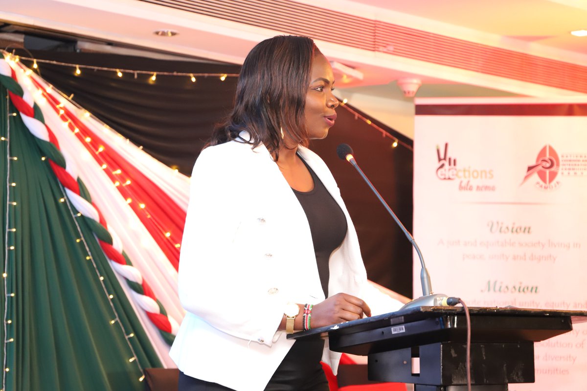 'There is hope for a peaceful election in Kenya. Kenyans are not ready for moving from one home to another, Kenyans are not ready for blood shed, Kenyans are ready for peace' #NCIC Vice Chair <a href="/wambuiNyutu/">Wambui Nyutu, OGW</a> #ElectionsBilaNoma #DumishaAmani <a href="/StateHouseKenya/">State House Kenya</a> <a href="/FredMatiangi/">Dr. Fred Matiangi, EGH, PhD, HSC</a> <a href="/IEBCKenya/">IEBC</a>