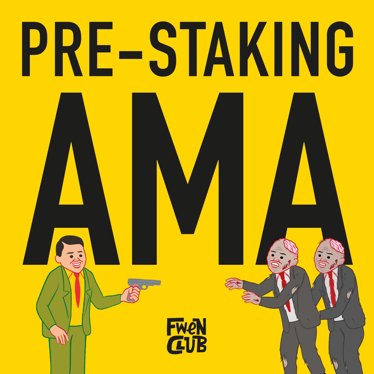 We will be holding a pre-staking AMA on 1 Jun @ Twitter Space🔥
Have questions? This is the time to get them answered!

A warm reminder...we also invited our Special FWENS for our GAME PARTY @ FWENCLUB Discord at 1pm UTC on 2 Jun!