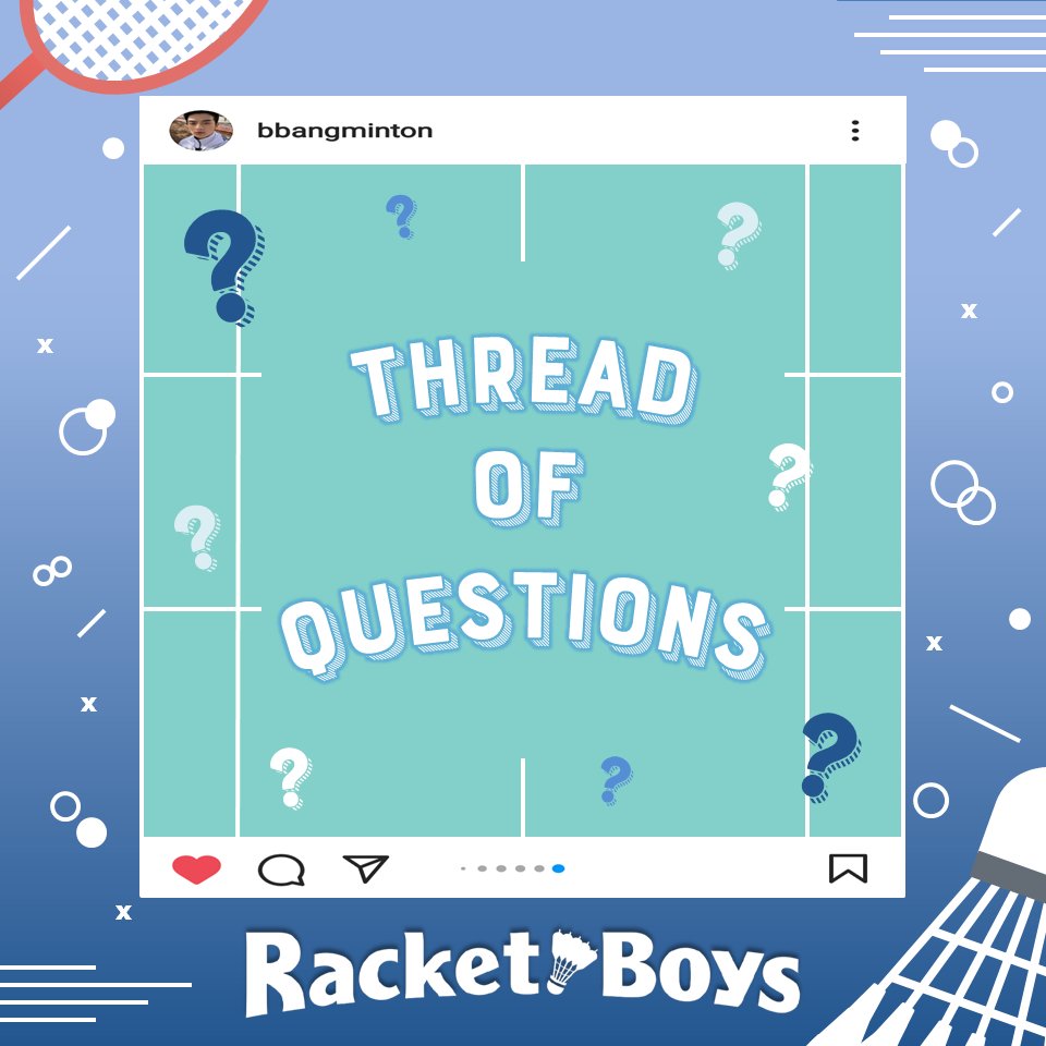 🏸 RACKET BOYS HASHTAG PARTY: THREAD OF QUESTIONS🏸

quote tweet your answers along with the tagline &amp; hashtag! 💙 

W1N TOGETHER LOSE TOGETHER
#DreamYearWithRacketBoys