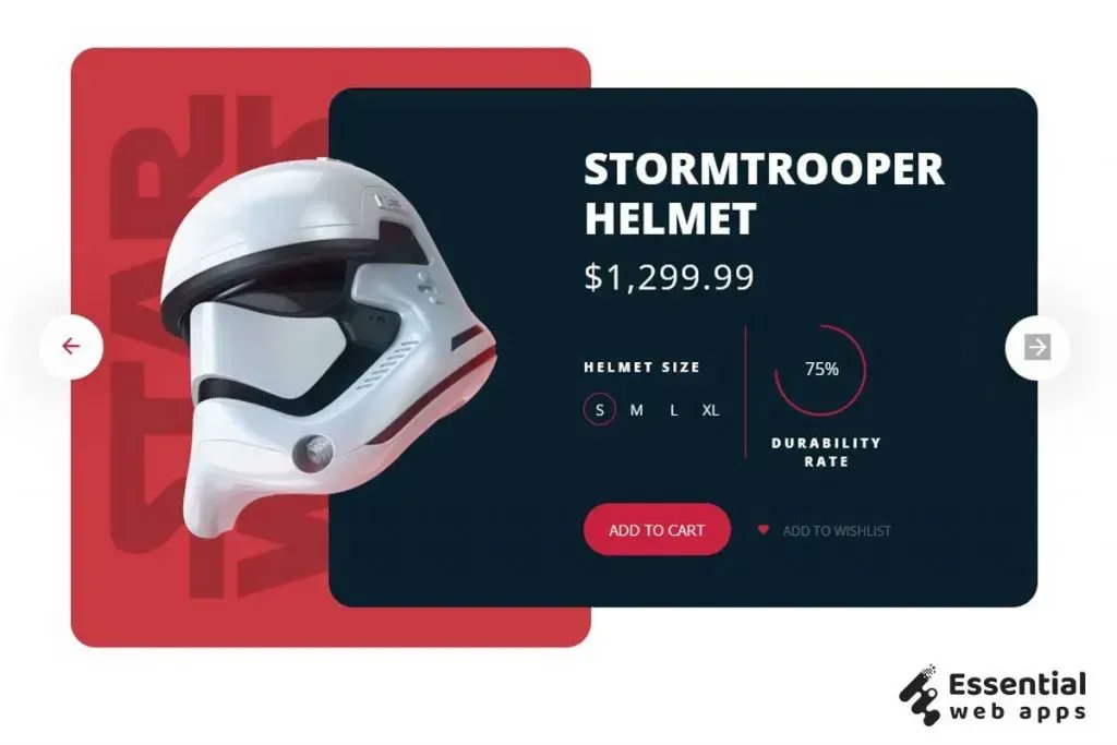 essentialwa's tweet photo. 🔗https://t.co/ZQSCb1jcpX

💥#8. UI to Code – Star Wars Product Card
💥responsive e-commerce product card design html css

#FrontEnd #FrontEndDeveloper #HTML #CSS3 #javascript #reactJS #csscards #blogpost #CodeNewbie #uiuxdesign #animation #webdesign #csscodepen #UI @essentialwa https://t.co/b4mNQapOTu