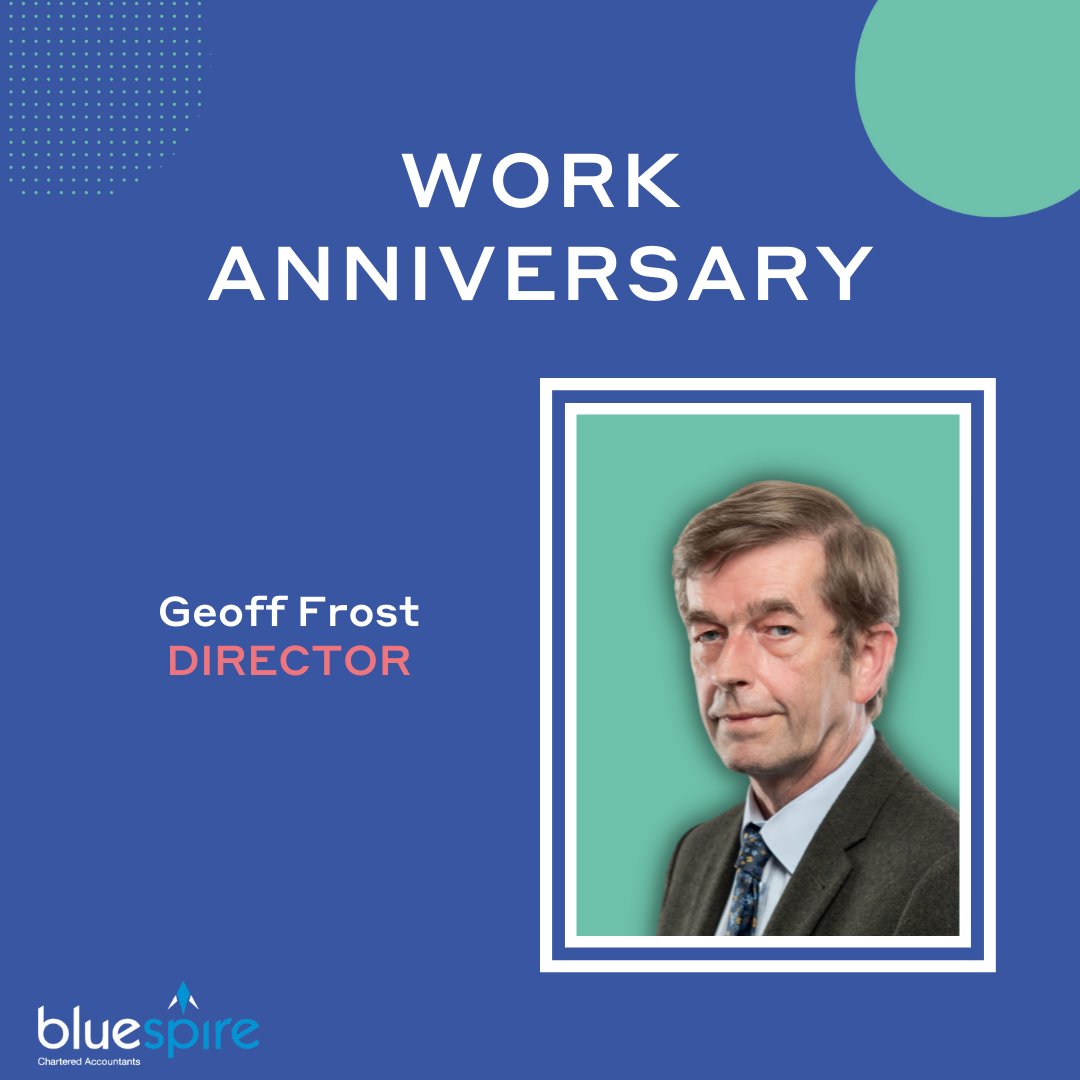 STAFF SPOTLIGHT⭐
Our Director, Geoff Frost is celebrating 17 years with Blue Spire 🎉🍾🥂
Read a little more about Geoff and his role in our latest Staff Spotlight:
thechichesteraccountants.com/geoff-frost.../
#thechichesteraccountants #chichesterbusinesses #chichesterbid #bognorregisbid