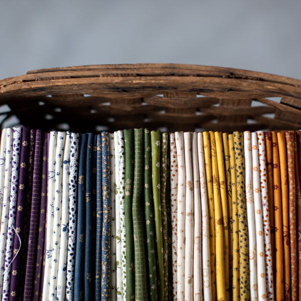 Garden Gatherings by Primitive Gatherings fabrics are headed to stores now. Just the perfect rainbow of color along with complimentary shirting fabrics sure to be the perfect addition to your fabric garden.  
.
.
A little more info about the line from Lisa Bongean. My life is col