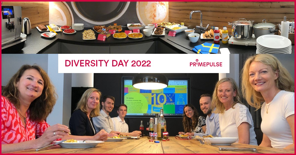 PRIMEPULSE_'s tweet photo. Wir zeigen Flagge und feiern heute den Diversity Day unter dem Motto #primepulse is(s)t vielfältig. Herzlichen Dank an unser #team fürs Mitmachen! #vielfalt #diversity https://t.co/YSK8gJ0ssI