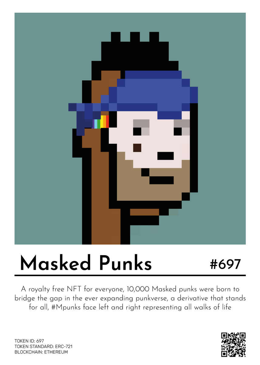nfprint_io's tweet photo. Connect your wallet, choose the NFT(s) you want to print and you'll be able to move your image and its metadatas, changing the layout, the fonts, the background and much more! 🔥
#NFprinT #physicalart #digitalart #nft #nftprint #NFTCommunity #maskedpunks @maskedpunksnft https://t.co/4BvU5IIQgB