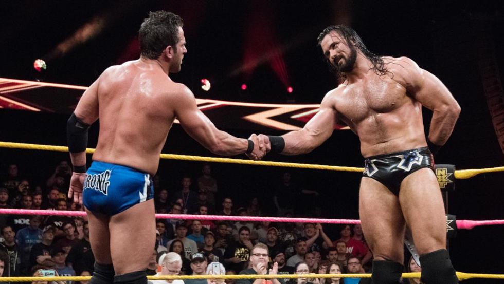 #OnThisDay May 31st 2015: Drew Galloway (@DMcIntyreWWE) made his last successful defense of @BookItGabe’s EVOLVE Championship against one of his top rivals @roderickstrong

They would face off again for the @OfficialPWG & @WWENXT titles with both men taking one win each. #WWENXT