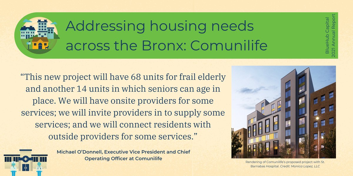 BlueHubCapital's tweet image. With a $400k #predevelopment loan from BlueHub, @Comunilife will be transforming underutilized land from @SBHBronx into housing for low-income #seniors &amp;amp; people experiencing #homelessness in the #Bronx. Read more: 2021.bluehubannualreports.org/story/housing-… #TakeTheTorch