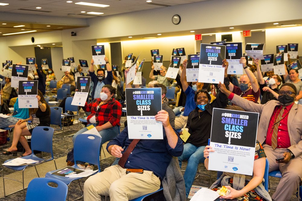 UFT on Twitter "The time is now for smaller class sizes! UFT delegates