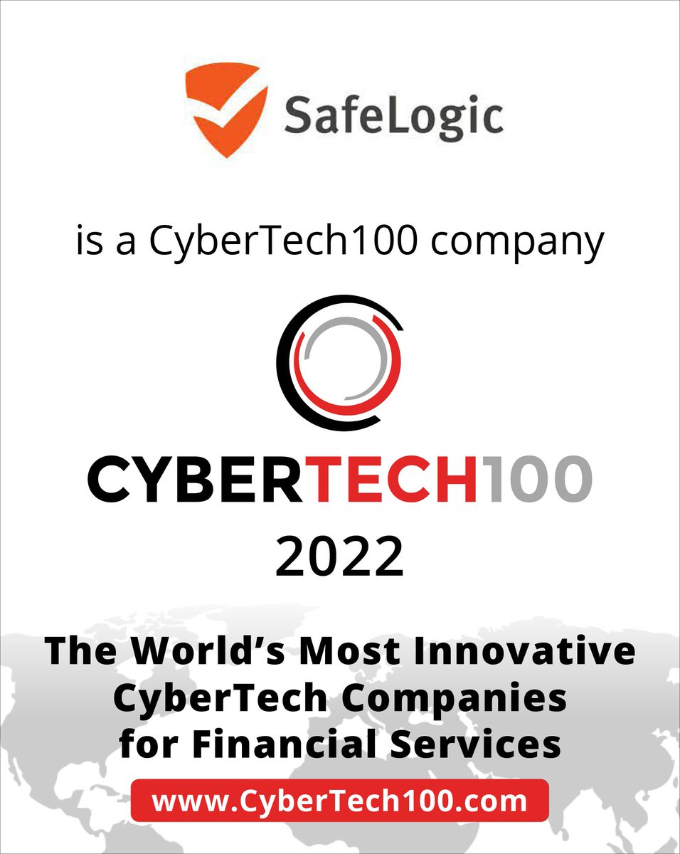 Fintech_Global's tweet photo. Well done to @SafeLogic for making it onto the 2022 #CyberTech100. 

Check out the full list here: https://t.co/4zU0Ps24T2

#CyberTech #FinTech https://t.co/QGTJepoteu