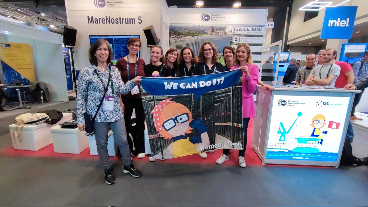 BSC_CNS's tweet image. Happy news!! As BSC grows, we keep increasing female talent year after year. This is just an example 👇  #womeninHPC #ISC22