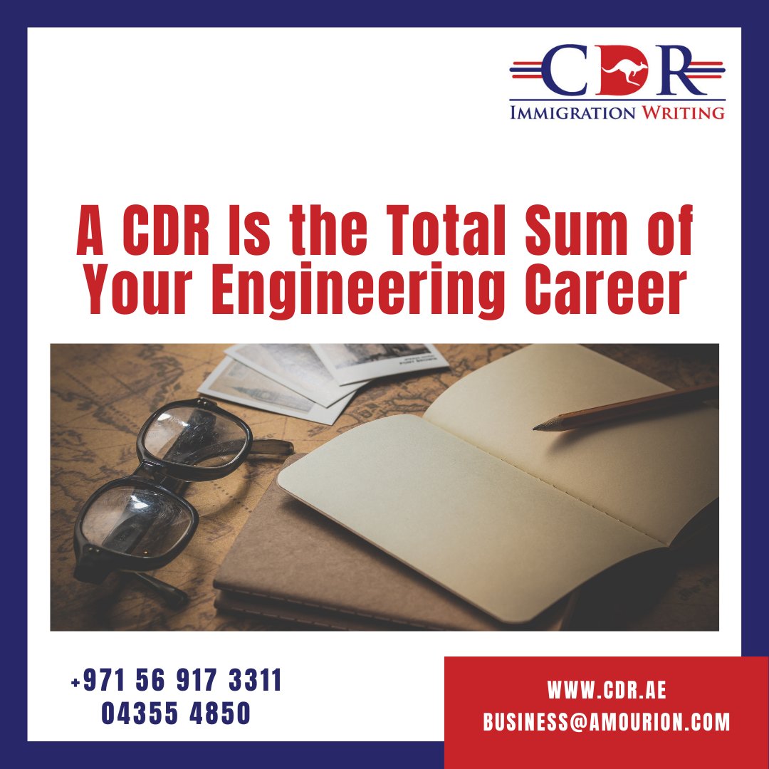 cdr_ae's tweet photo. Get a comprehensive CDR for Engineers Australia assessment today from expert CDR writers in Dubai. We’re a one-stop shop that’ll provide you with Summary Statement, Career Episode, CPD, and technical resumé writing services.

#career #engineering #australia #writers #cdrwriting https://t.co/PMmmzxO0Hm