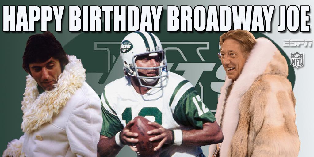Happy birthday Joe Namath! 