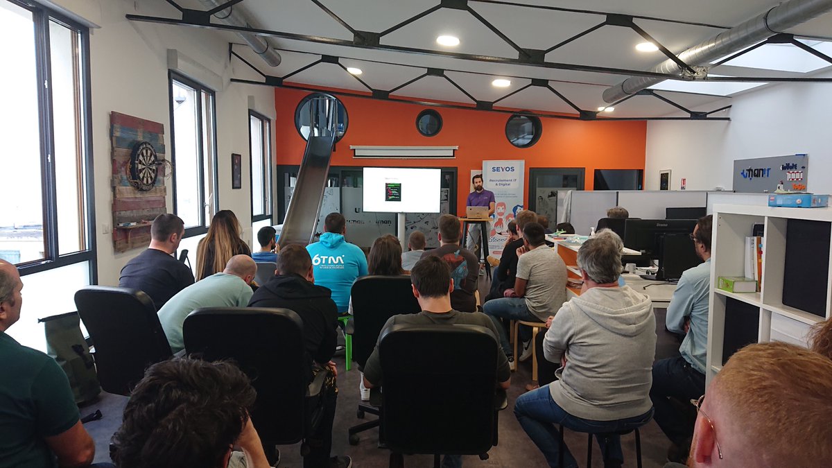 📢[#Meetup]

Retour sur le Meetup <a href="/AFUP_Nantes/">AFUP Nantes</a> qui s'est déroulé dans nos locaux il y a une semaine !

Nous tenons à remercier Charles-Emmanuel Dezandee et <a href="/vibby0/">Vincent Beauvivre</a> pour leurs talks 🎙, @Seyos_recrut pour les réjouissances🍻et toutes les personnes présentes lors de cet évènement😊