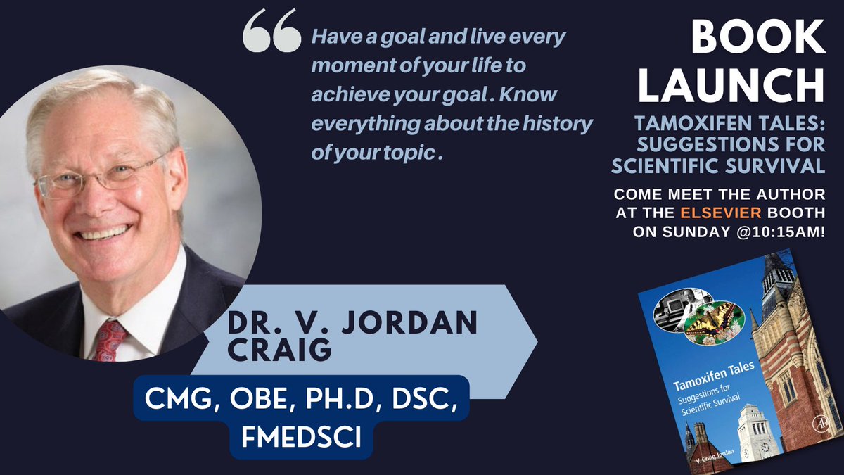 Come meet Dr. V. Jordan Craig at Elsevier's #ASCO22  booth on Sunday, June the 5th from 10:15 to 10:45AM. He will be signing his newest book bit.ly/TwtrVJCraig - Curious? Check free chapter bit.ly/TmxfCh10 - See you there!