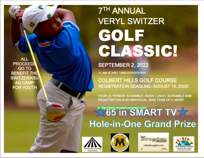 Switzer6th's tweet photo. Be sure to sign up for the 7th Annual Veryl Switzer Golf Classic happening on September 2, 2022. Sign up at:https://t.co/fHlEeRtTET
Check out this great article about the camp:
https://t.co/HHSOyBYkJK
@Switzer6th  @KStateDiversity @KStateFB @KStateAlumni @kstatesports https://t.co/onNXCAWQN2