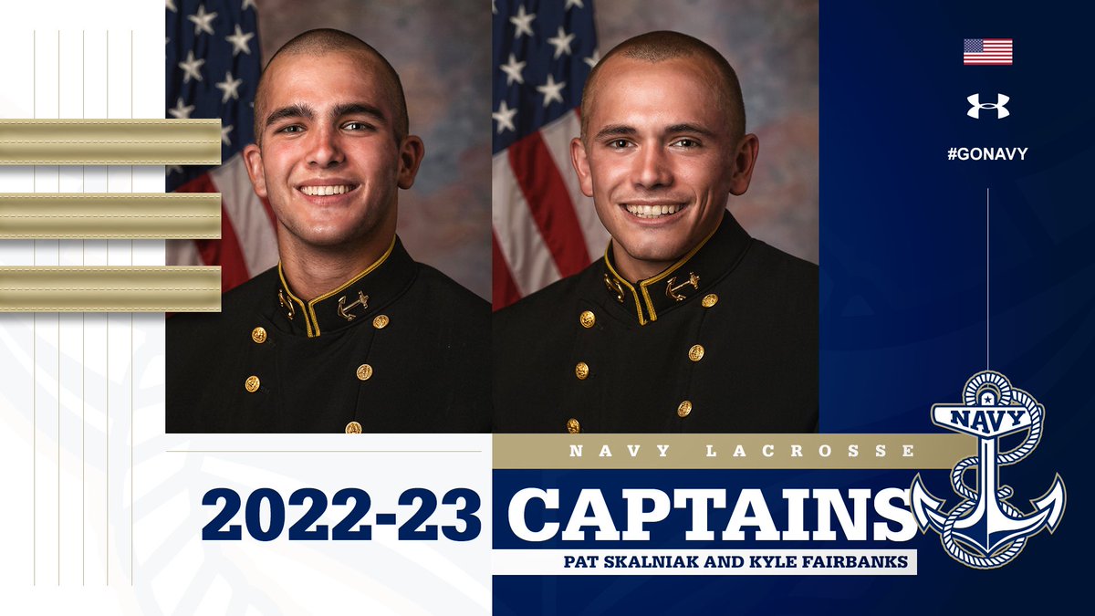 Congratulations to Pat and Kyle who were voted by their teammates to captain our program next year! 
#GoNavy⚓️🇺🇸