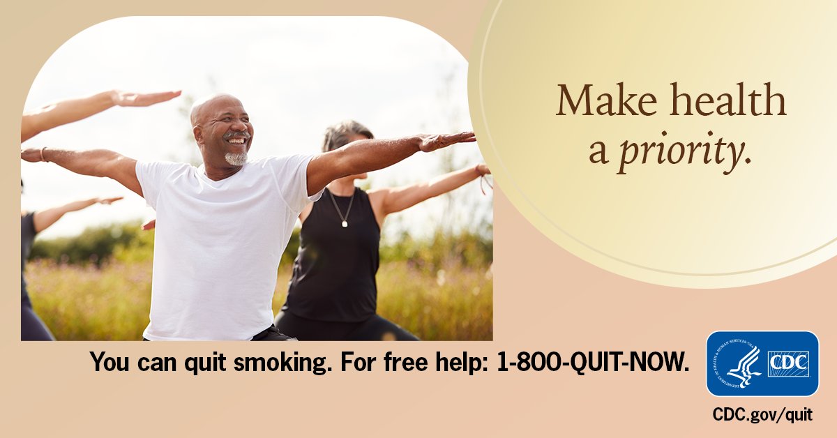 CDCTobaccoFree's tweet image. Even people who smoke fewer than five cigarettes a day can have early signs of cardiovascular disease.  Kickoff #MensHealthWeek by starting your quit journey! #MensHealthMonth