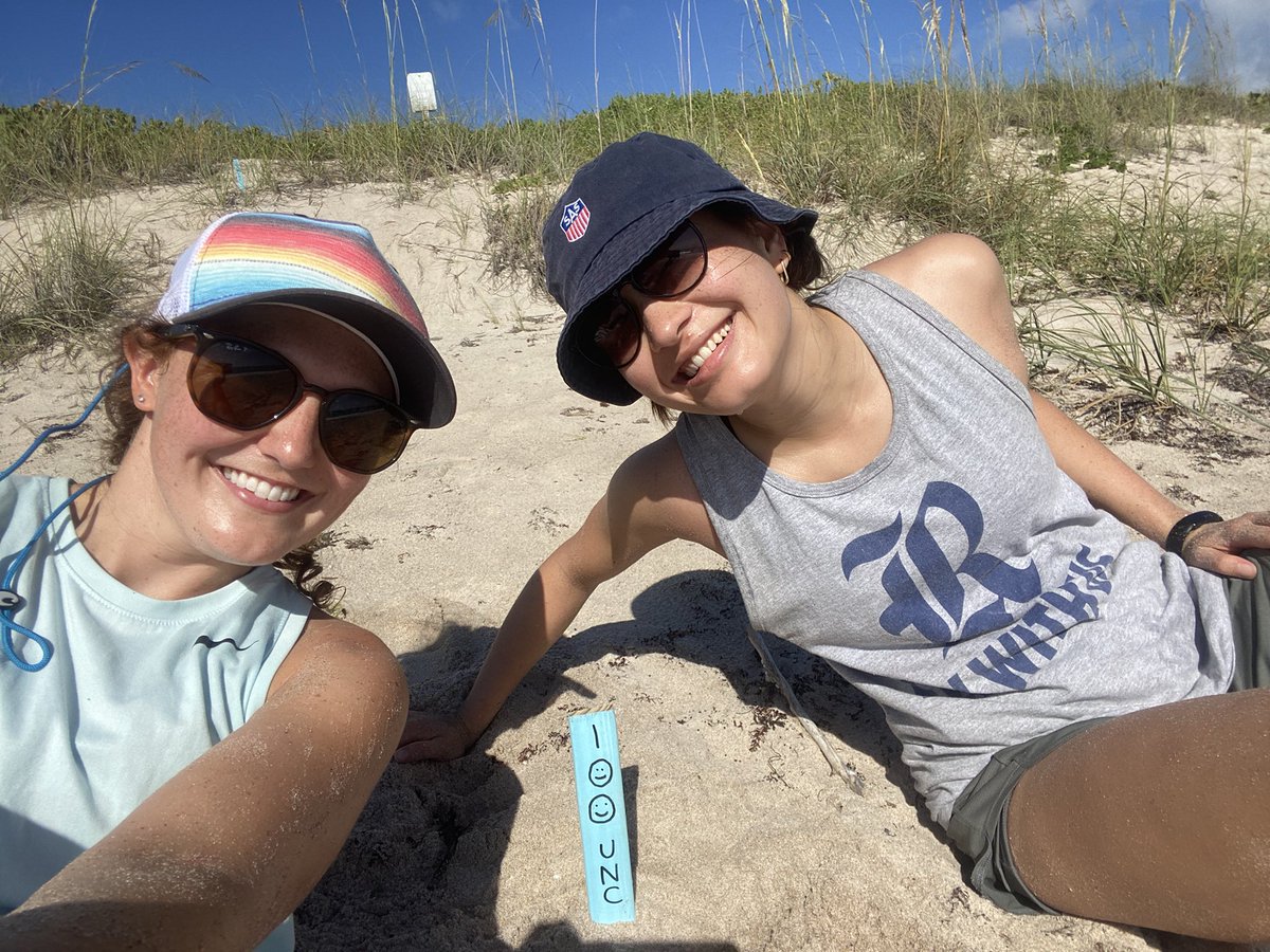 Loggerhead #seaturtle nesting on Melbourne Beach is picking up! <a href="/dana_s_lim/">Dana Lim</a> and I marked our 100th nest today 😄