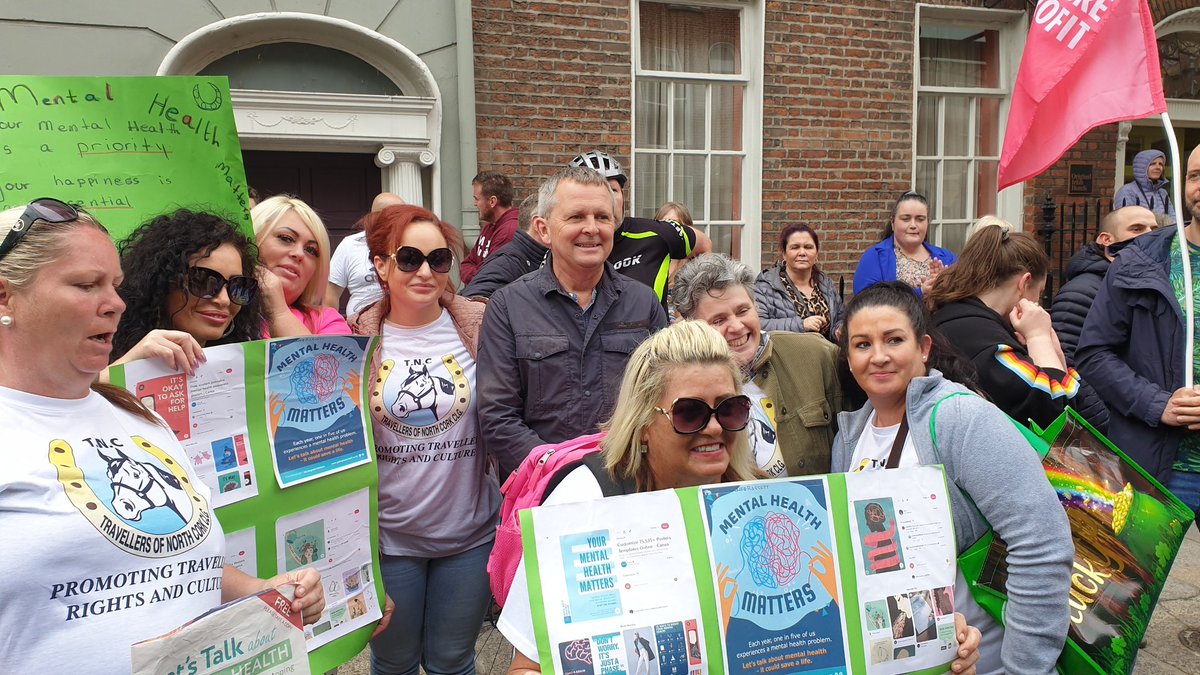 Delighted to support the rally outside the Dáil for #TravellerMentalHealth