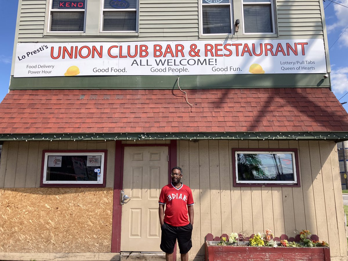 Lopresti’s Union Club Bar &amp; Restaurant. 2549 St. Clair. #Cleveland Pictured is Chef Michael Caldwell. Relatively new employee to Union Club. He talked me about the numerous Cleveland restaurants he has worked for and the current food scene around town. Photo: May 29, 2022.