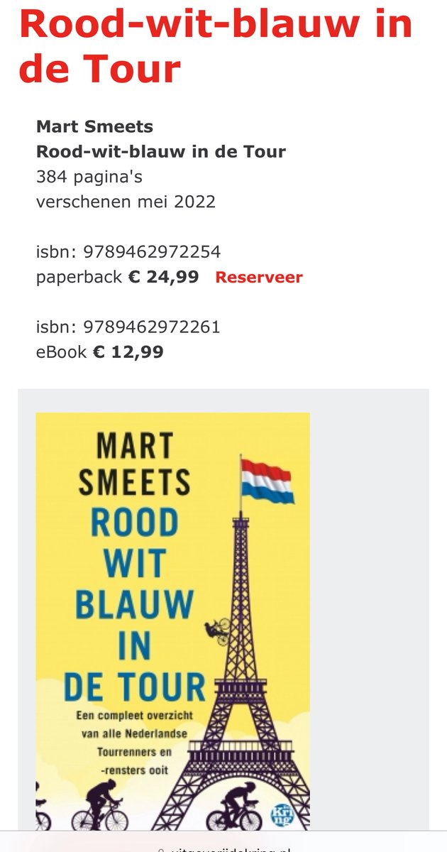 Buiten het eervolle feit dat de #Mart vrijdag afreist naar Holten voor een bijzondere editie van de #Avondetappe presenteert hij in het #Kulturhus ook zijn nieuwe boek: Rood-wit-blauw in de Tour. Bijwonen en een gesigneerd exemplaar in handen krijgen? kulturhusholten.nl/event/de-avond…