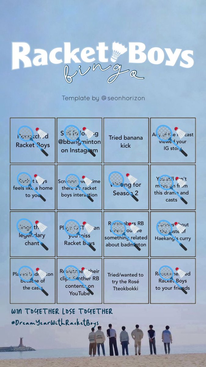 badminton my fav sport 🫶🏼

W1N TOGETHER LOSE TOGETHER
#DreamYearWithRacketBoys