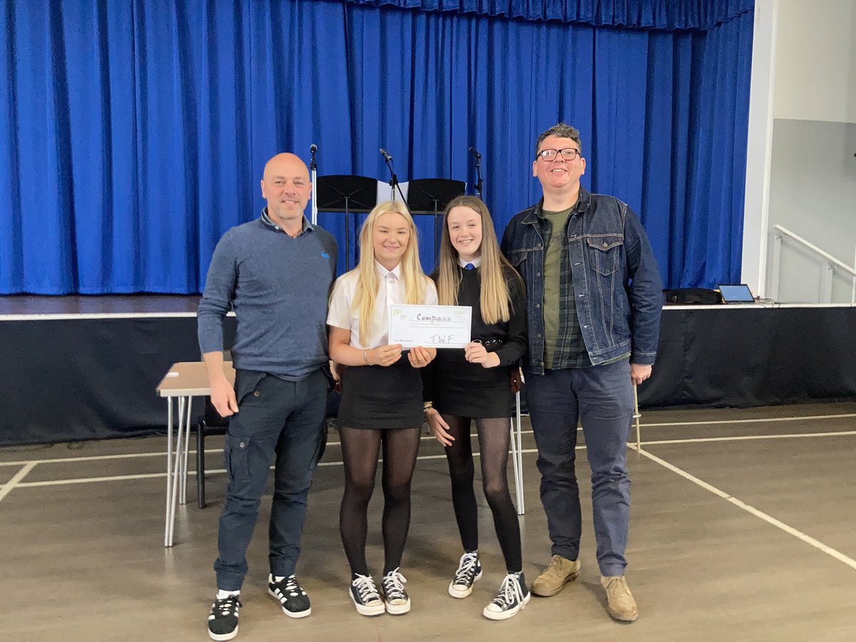 Dionne_Gordon9's tweet photo. Well done to all young people who presented at the YPI Final today to advocate for their chosen charities. Congratulations to the winning group for securing £3000 to support @compass_child ⭐️ @IrvineRoyalAcad @TWF_Scotland https://t.co/cgSIi55kqi