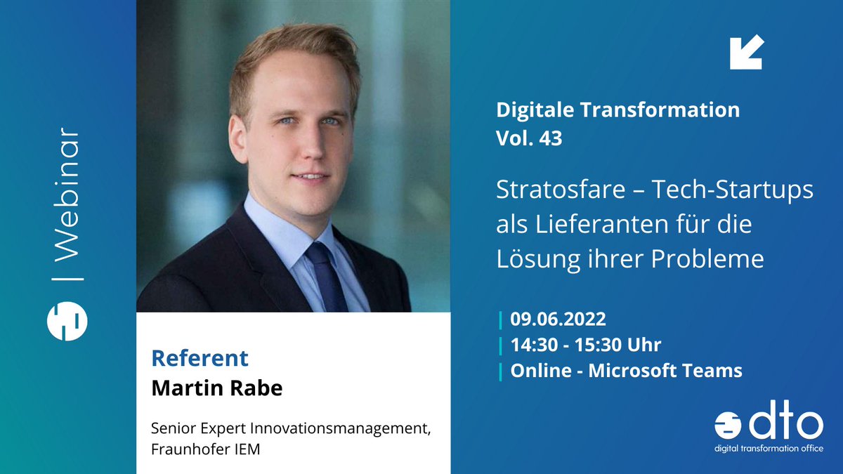 #Startups sind für etablierte #KMU Wettbewerber und #Kooperationspartner zugleich. Welche neuen Kooperationsformen für beide möglich sind, zeigen wir im #Webinar. 

Jetzt anmelden: bit.ly/3N5d57I

#digitaltransformation #ventureclientmodel #businessmodel