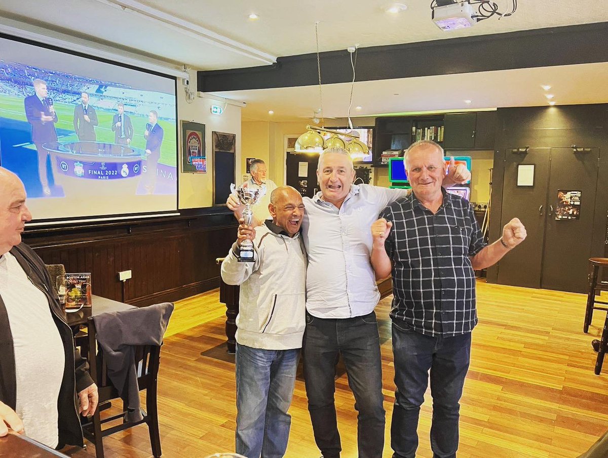 BostonArms's tweet image. An eventful weekend at the Boston!
Between the pool championship being won by our very own little Lennie (don’t tell him we called him that). 
Real Madrid winning Champions League Final, Scott turning the ripe old age of ‘21’.

And live music that got everyone singing along.