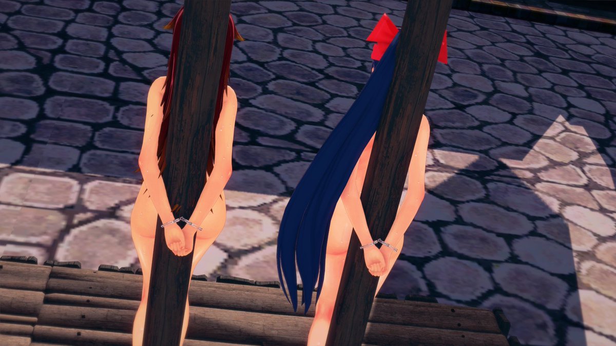 手錠で繋がれたアサギちゃんたち 