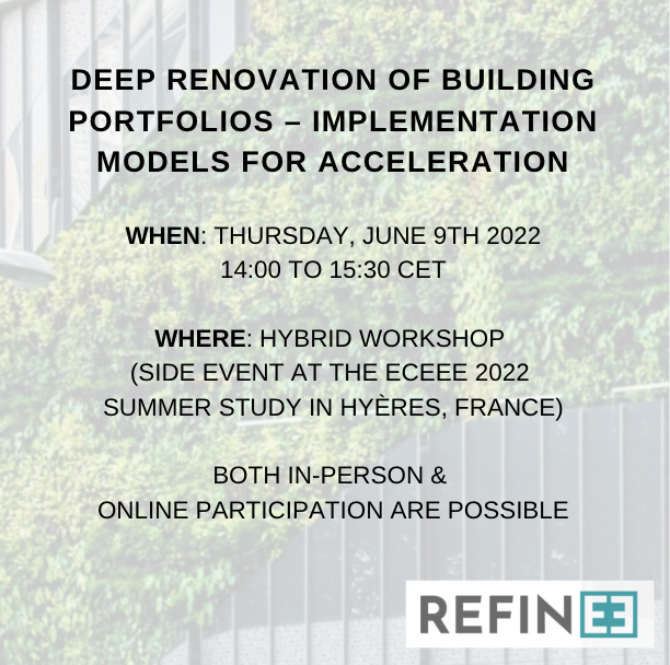 Funding For Future (@fcubed_f3) on Twitter photo <a href="/fcubed_f3/">Funding For Future</a> is a proud partner of the <a href="/REFINE_Project/">REFINE Project</a> that will host a hybrid workshop on June 9th from 2pm CEST.
Interested in #deeprenovation for #energyefficiency? Register now: docs.google.com/forms/d/e/1FAI… <a href="/fcubed_f3/">Funding For Future</a> is a proud partner of the <a href="/REFINE_Project/">REFINE Project</a> that will host a hybrid workshop on June 9th from 2pm CEST.
Interested in #deeprenovation for #energyefficiency? Register now: docs.google.com/forms/d/e/1FAI…