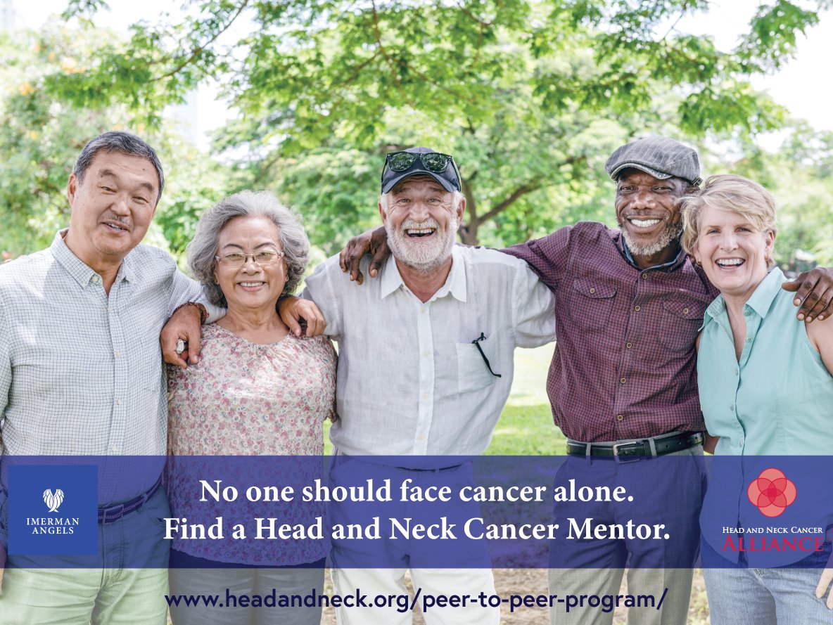 The HNCA in partnership with <a href="/ImermanAngels/">ImermanAngels</a>, is providing peer-to-peer support for the HNC community! Our Mentor Angels are ready to provide one-on-one support &amp; compassion to cancer fighters &amp; caregivers. Learn more &amp; be matched with a Mentor Angel  >> bit.ly/32Nerz9