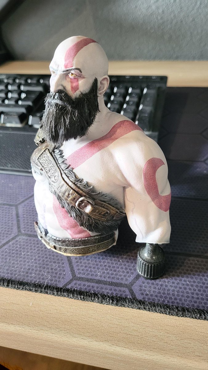 3DMeltdown's tweet photo. Posted by malakere #3dprint on our discord:
Join us: https://t.co/rj0z2L2EnV

What do you think about the beard ? #GodofWar

Questions #3dprinting #3dprinter ? Join us on discord. https://t.co/pIv6Ih15vX