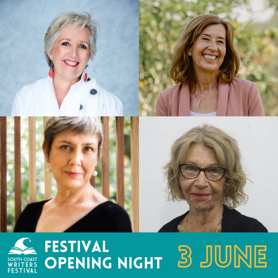 Join us for Opening Night at South Coast Writers Festival on Friday 3 June.  4 stellar women writers, Jane Caro, Katherine Heyman, Jane Caro &amp; Christine Sykes with festival director Sarah Nicholson. 
ow.ly/7YQX50J8723