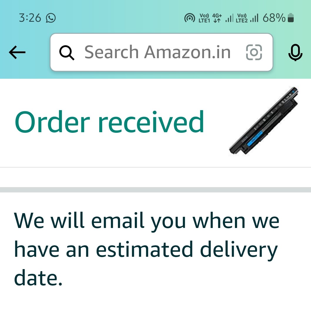 RohiniK_Comms's tweet image. Where is my order @amazonIN ? The payment is done. For the past more than 2 weeks 'We will email U when we have estimated delivery date.' been the status of my order. even the customer care is not responding? The customer care is so #pathetic and #nonresponsive.