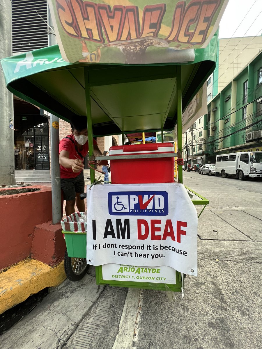 theariesbaby888's tweet photo. To all U-belt people bili kayo kay kuya. He's deaf and he's selling milo shaved ice perfect for the summer. He's usually located in front of 878 condominium or
near BDO espanya! 🤗 https://t.co/MZF9X1GI0G