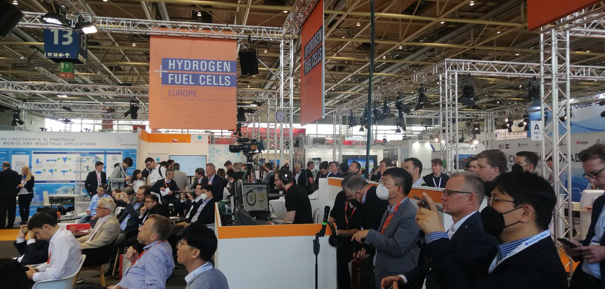 CleanHydrogenEU's tweet photo. We are at Hannover Messe - Day 2️⃣!
♻@MirelaAtanasiu presents how the Clean Hydrogen Partnership supports EU Technology and its Leadership

Apply to our call for proposal! 
➡Deadline tomorrow (+20 September) 
https://t.co/Zyae9Iwo3T

Visit our stand:
📍Hall 5 - B41
@news_nowgmbh https://t.co/i8JfauBVTd