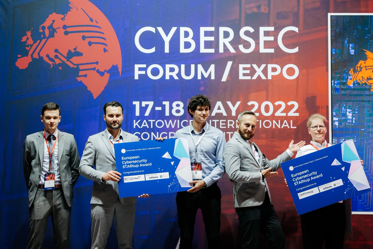 cyber_poland's tweet photo. Pierwsza edycja Cyber Inwestor Days w Polsce za nami❗ 
Do konkursu przystąpiło 8 startupów, a zwycięzcami, którzy powalczą w europejskich finałach o główną nagrodę, są #Cryptomage i #ResQuant. 

Krótkie podsumowanie z wydarzenia poniżej👇

https://t.co/nNlXcg11UI https://t.co/zio2TMKjtn