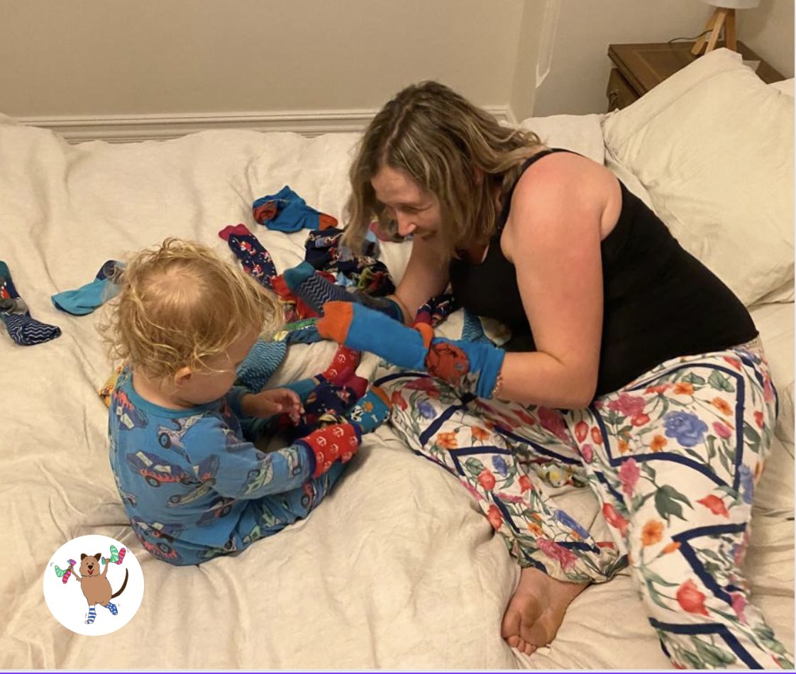 DHAS_WA's tweet photo. Featuring our DHASWA Assistant Director, Dr Sarah Newman, who is with her son Nick in her crazy sock photo 💙

Post your photo to social media, and tag and follow DHASWA to be in the running for the $600 prize.
We want to see your crazy and funky sock photos 💃

#CrazySocks4Docs https://t.co/5kbdW2N6tS