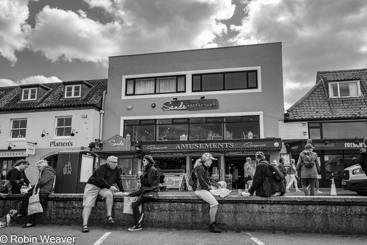 Fish and chips on the waterfront at Wells next the Sea, Norfolk, May 2022.
#norfolk #photography #streetphotography #blackandwhitephotography #documentaryphotography #seaside #englishseaside