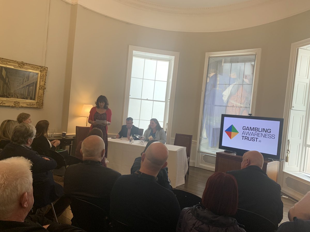 gambling_care's tweet photo. Pam Bergin, our CEO, welcomes a packed room to @NGIreland announcing a vital new collaboration with @frcnf to provide accessible community support via family resource centres across Ireland, to those experiencing harmful #gambling and their affected others. #HelpWhereItsNeeded https://t.co/ydIOLV1mq1
