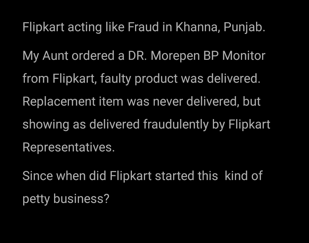 SlyShaiL's tweet photo. @flipkartsupport ;@FlipkartStories 
@dr_morepen 
 Flipkart Representatives acting like Fraud- https://t.co/O5QGktdN61