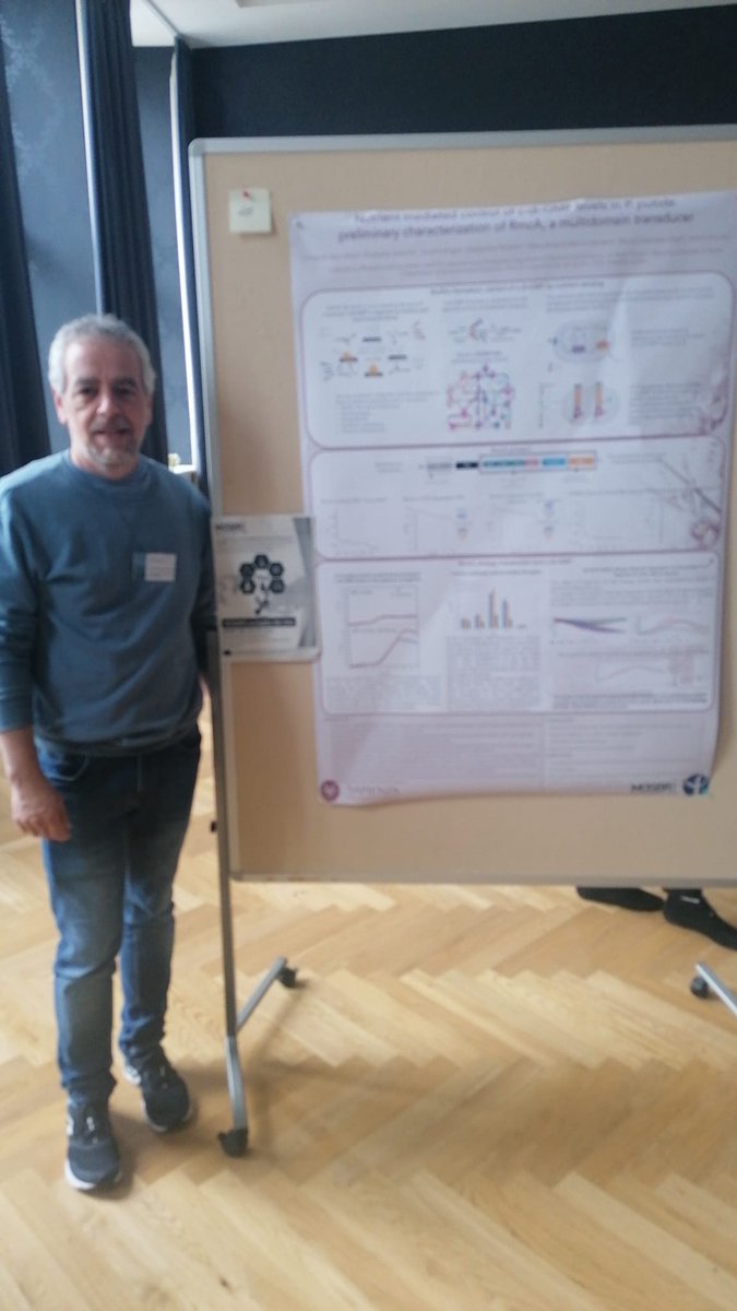Two MOSBRI TNA users at <a href="/SPP1879/">Nucleotide Second Messengers in Bacteria</a> International Symposium in Berlin last week: Chiara Scribani Rossi and Manuel Espinosa Urgel. They presented their results obtained during their Trans-National Accesses in Pasteur-PFBMI <a href="/institutpasteur/">Institut Pasteur, since 1887</a> and DSB-UROM <a href="/SapienzaRoma/">Sapienza Università di Roma</a>.