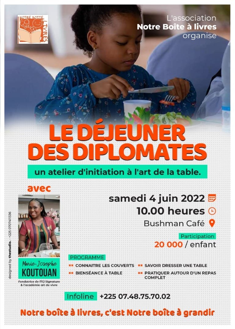 Après les ateliers de danse, peinture, photographie,  théâtre, slam, cuisine,... Le mois de mai est consacré à l'art de la table. 
Au programme:
✅ La connaissance des couverts 
✅ Savoir dresser une table 
✅ La bienséance à table 
✅ Pratique autour d'un repas complet
Venez!