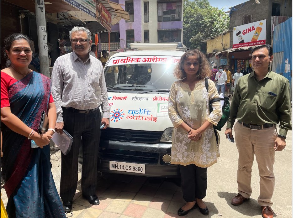 USAIDIndiaMD's tweet photo. Reaching the most vulnerable, Medical Mobile Vans, supported by @USAID, in #Mumbai offer a range of health services, incl. doctor consultation, surgery planning, medicines, etc. During #COVID19 lockdowns, the vans bridged the health access gap for marginalized people in 5 cities. https://t.co/h7FnFkWbae