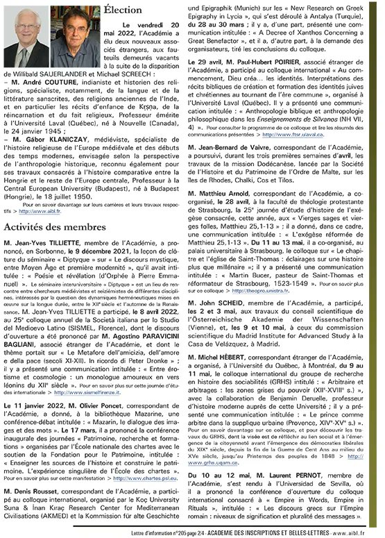 Academie_IBL's tweet photo. La lettre de l' @Academie_IBL de juin 2022 est disponible> https://t.co/KOrNZPPQnC #Champollion #Egypte @laBnF @LettresSorbonne #egyptologie #archeologie #indianisme #histoiredesreligions #MoyenAge #christianisme #Hongrie #sinologie #Song #Kition #Meggido #mythologie #Norvege https://t.co/xRGpCDdcDl