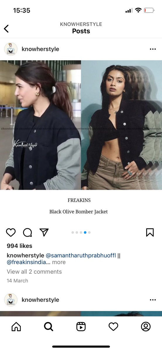 iknow_1927's tweet photo. When your boyfriend loves Sam’s  style. 🔥❤️ @Samanthaprabhu2 https://t.co/wtsyJLxaAn