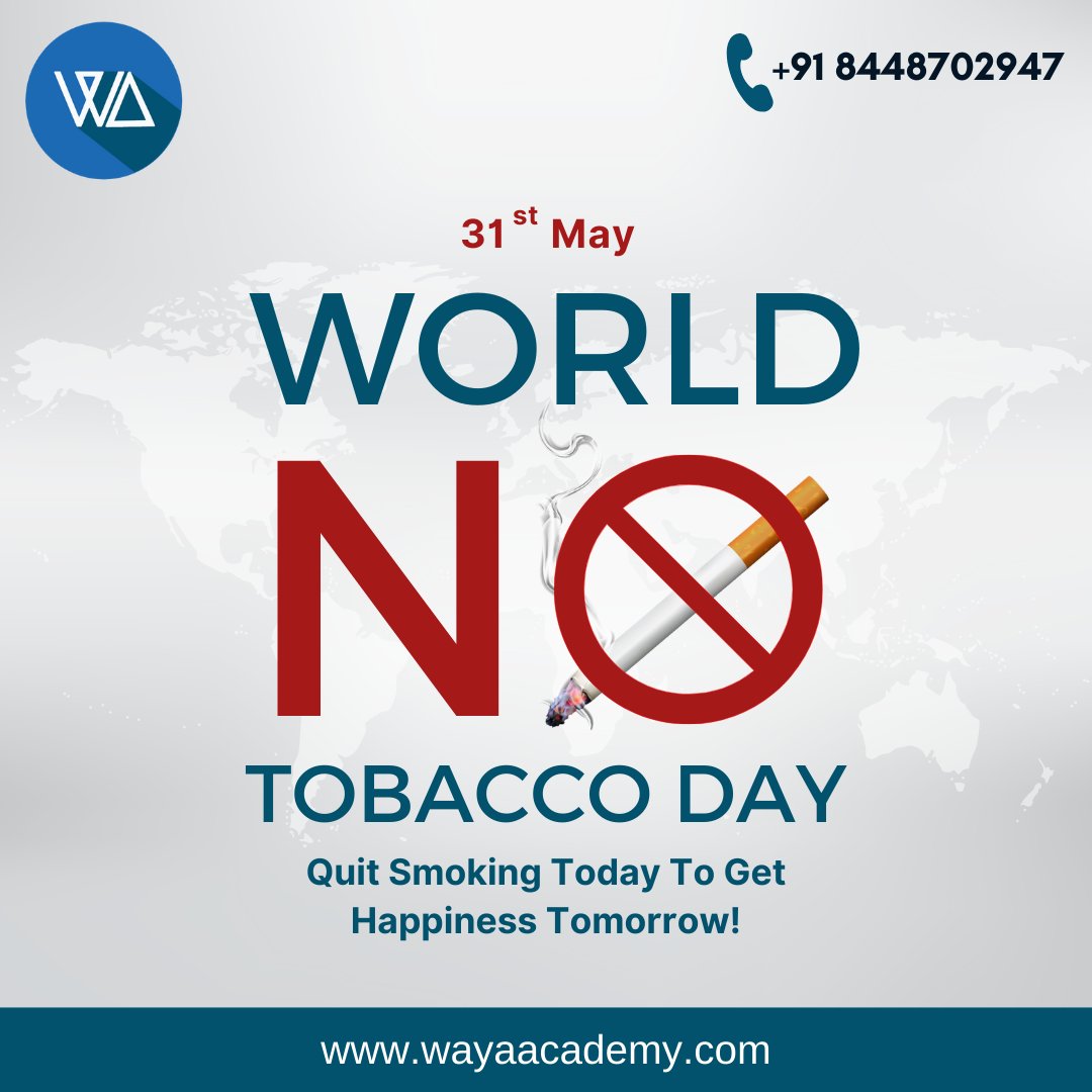 #WorldNoTabaccoDay2022
It may be difficult to quit Tobacco at first but it is not impossible. This #WorldNoTobaccoDay, let's #CommitToQuit .
.
#NoSmoking #Family #StayHealthy #QuitTheHabit #happy #NoTabacco #healthyhabits  #StopSmoking #digitalmarketing
#wayaacademy